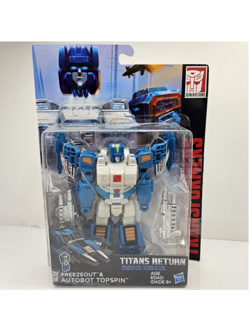 SEALED Transformers Generations Deluxe Titans Return Freezeout Autobot Topspin